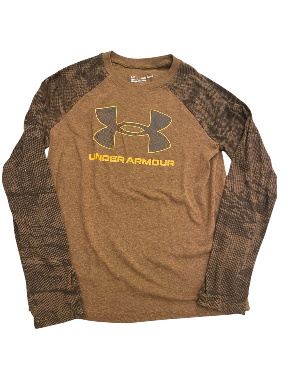Under Armour Boys’ Brown Long Sleeve Logo Shirt